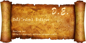 Dániel Edina névjegykártya
