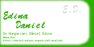 edina daniel business card